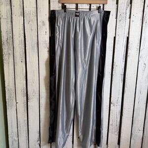 VTG Rugged Sport USA Tearaway Basketball Pants Men XL Gray Snap Side See Details